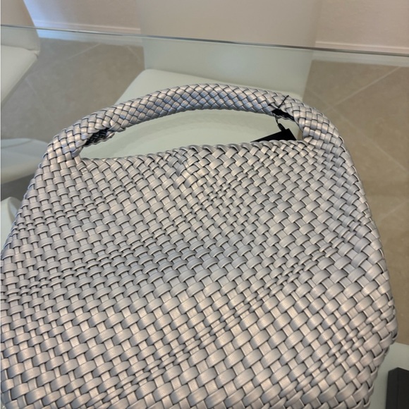 Silver Woven Tote Bag - Picture 6 of 7